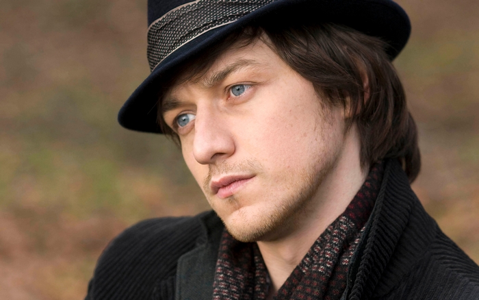 James McAvoy wearing a hat and scarf