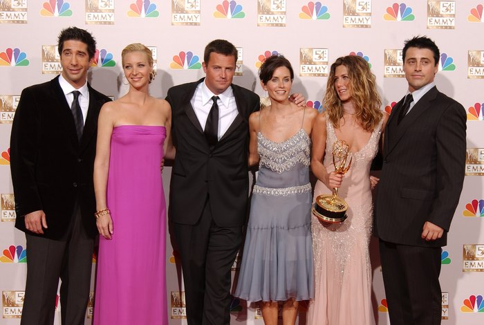The cast of Friends at the 54th Emmy Awards