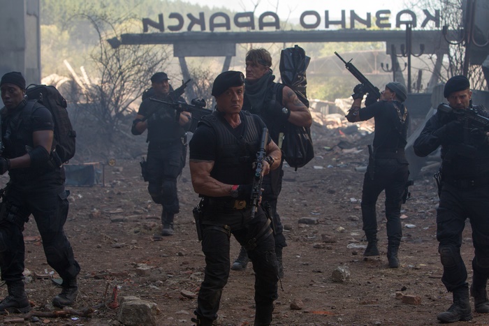 The Expendables Sylvester Stallone and Randy Couture