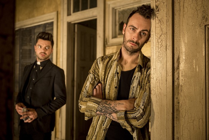 Jesse Custer and Cassidy from Preacher