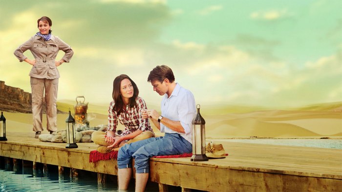 Ewan McGregor in desert landscape