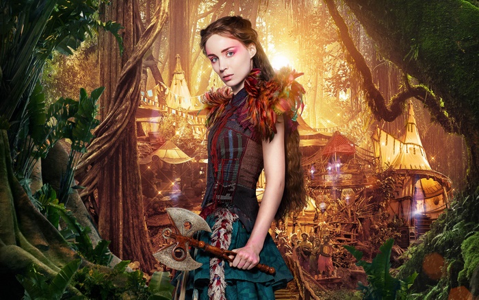 Rooney Mara in a fantasy forest village