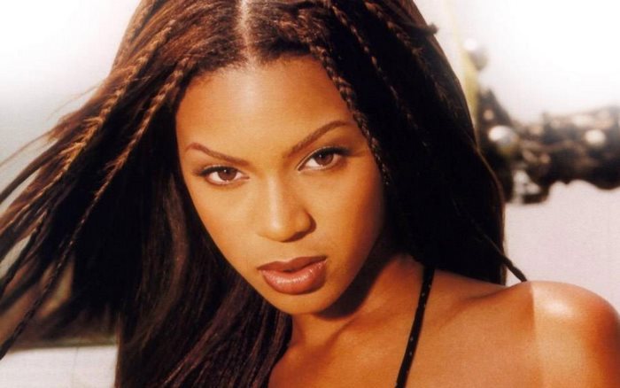 Beyoncé Knowles with braided hair