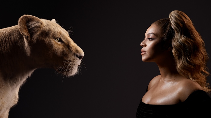 Beyoncé and a lioness