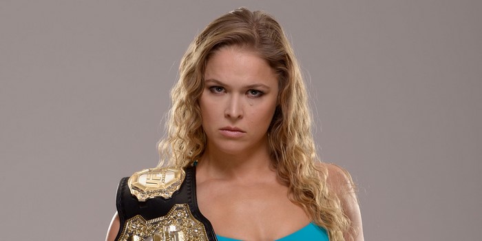 Ronda Rousey with Championship Belt