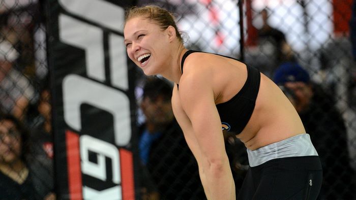 Ronda Rousey in UFC octagon