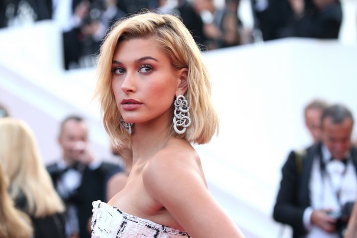 Hailey Baldwin on a red carpet