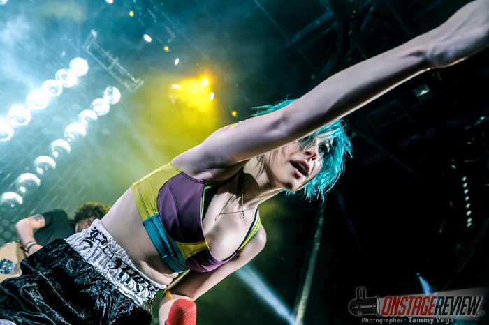Hayley Williams performing on stage