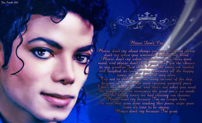 Michael Jackson with poem