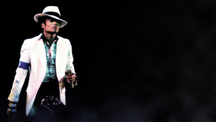Michael Jackson performing on stage