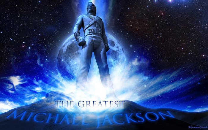 Michael Jackson The Greatest statue in space