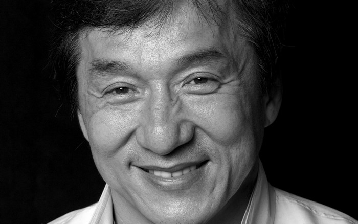 Jackie Chan close-up portrait