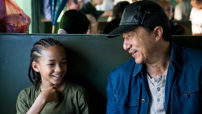 Jackie Chan and Jaden Smith in The Karate Kid