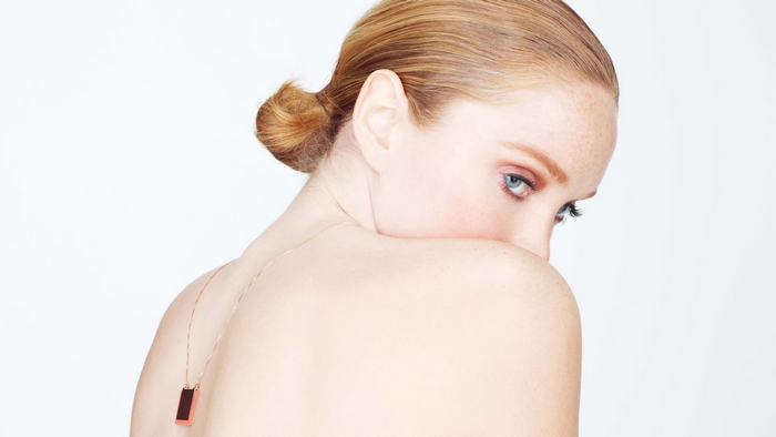 Lily Cole with Necklace