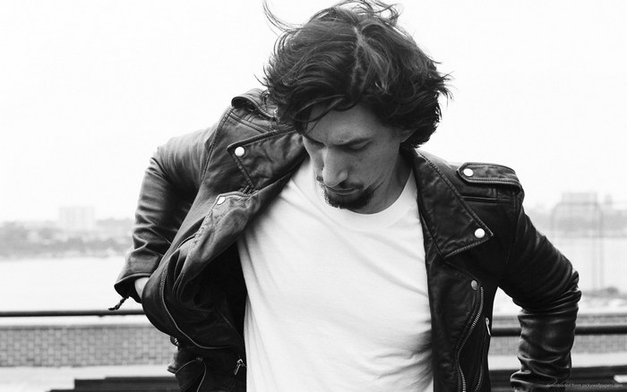 Adam Driver in Leather Jacket