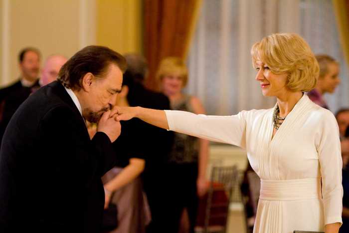 Helen Mirren and Brian Cox in a formal setting