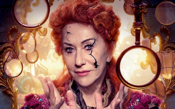Helen Mirren as a doll in a fantasy setting