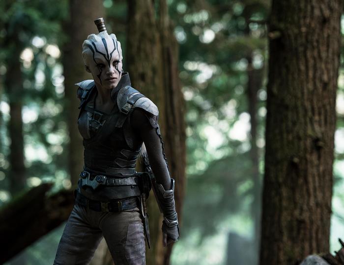 Sofia Boutella as Jaylah in Star Trek Beyond