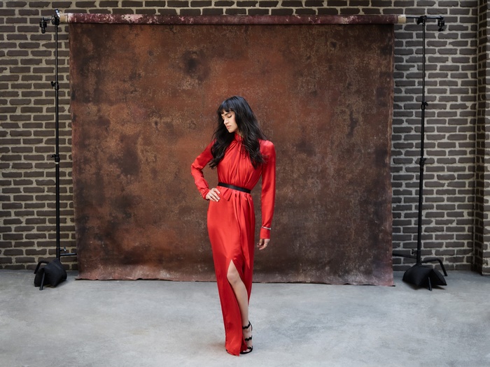 Sofia Boutella in red dress