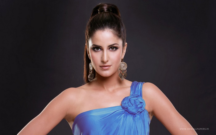 Katrina Kaif in a blue dress