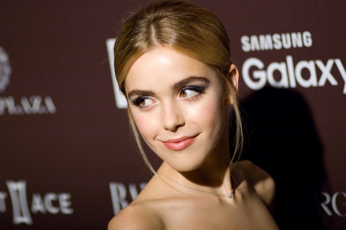 Portrait of Kiernan Shipka with Warm Smile and Soft Lighting