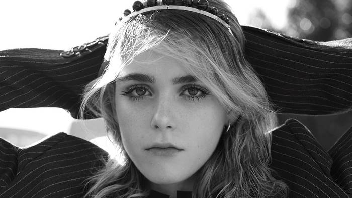 Kiernan Shipka in Black and White Portrait