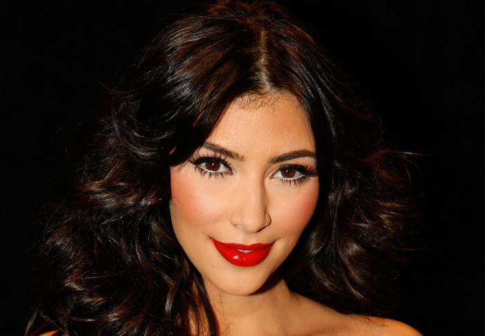 Kim Kardashian close-up portrait