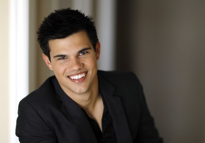 Taylor Lautner in a Black Suit