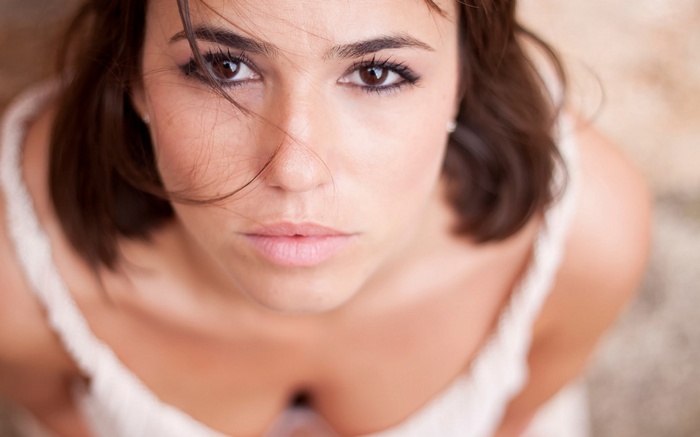 Woman looking up