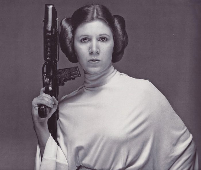 Carrie Fisher as Princess Leia from Star Wars