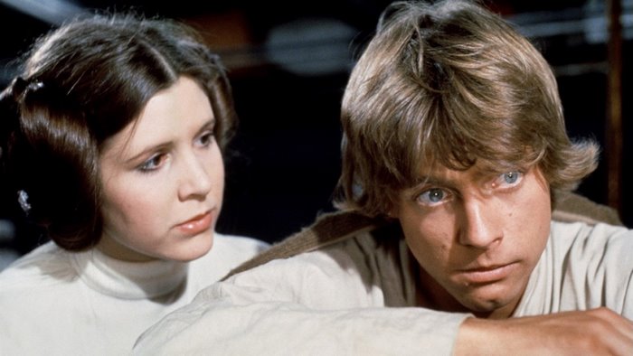 Carrie Fisher and Mark Hamill from Star Wars
