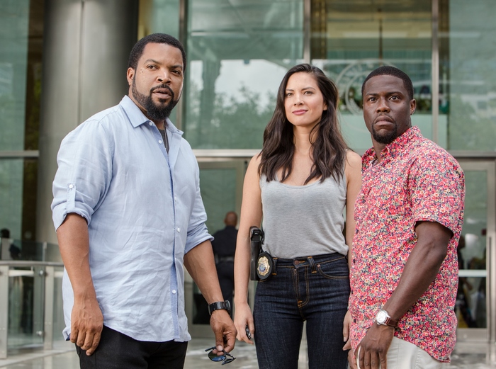 Ice Cube, Olivia Munn, and Kevin Hart