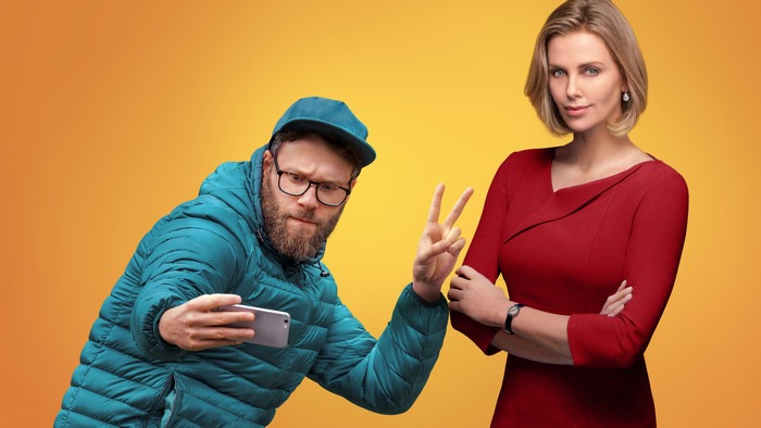 Seth Rogen and Charlize Theron
