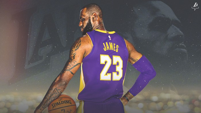 LeBron James from Los Angeles Lakers