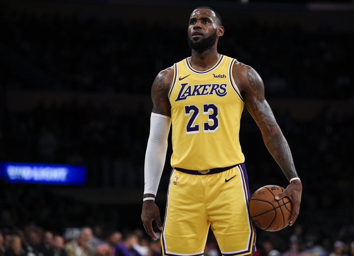 LeBron James in Lakers Jersey
