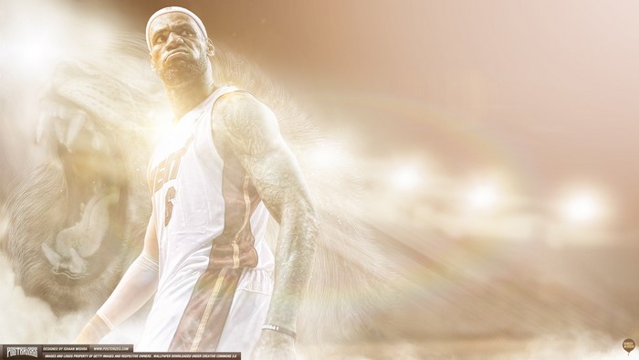 LeBron James with Lion Overlay