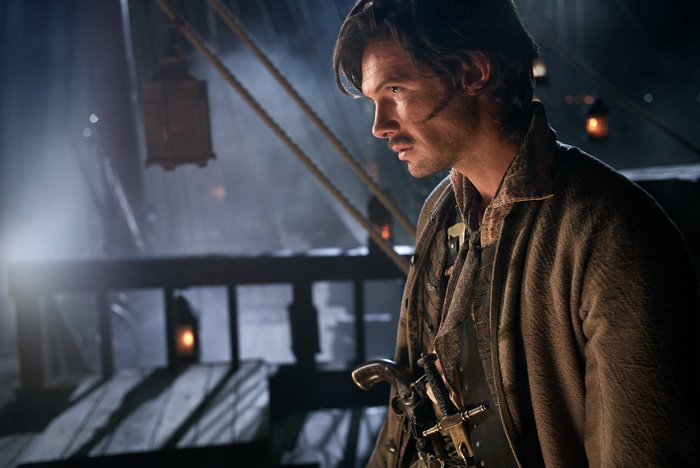 Toby Schmitz on a ship