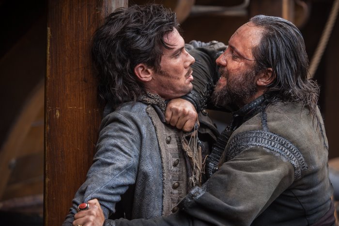 Toby Schmitz in a fight scene