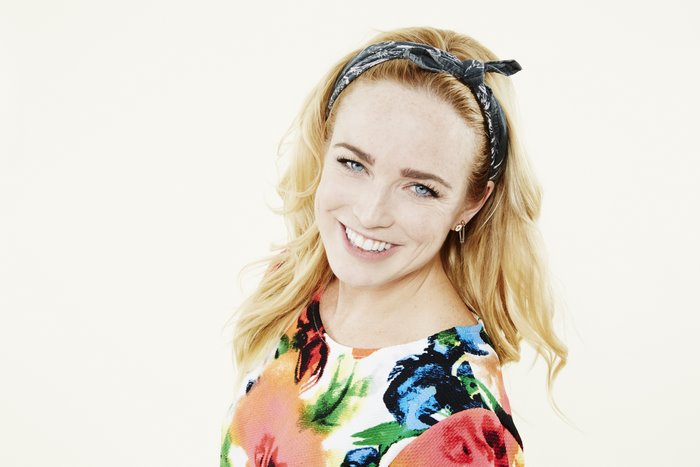 Caity Lotz smiling