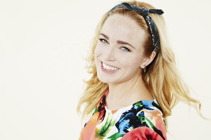 Caity Lotz smiling