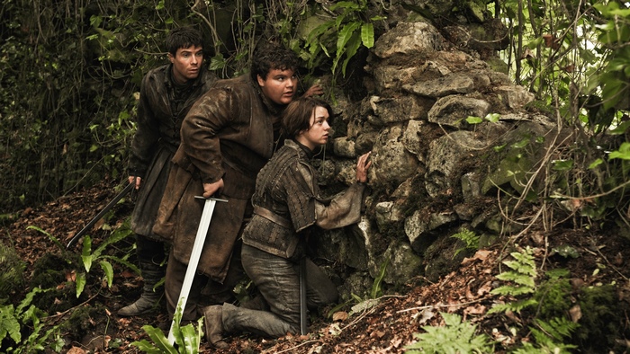 Gendry, Arya, and Hot Pie from Game of Thrones