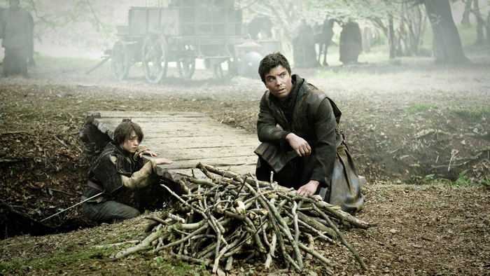 Gendry and Arya Stark from Game of Thrones