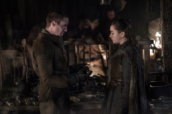 Gendry and Arya Stark from Game of Thrones