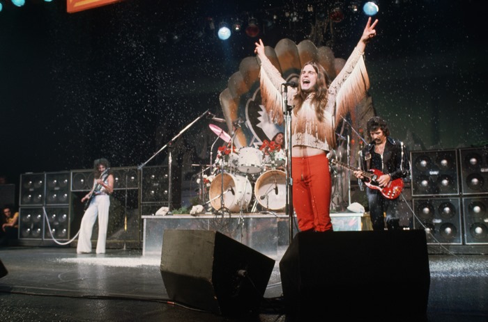 Ozzy Osbourne performing live on stage