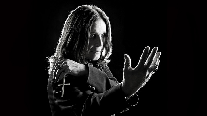 Ozzy Osbourne with cross