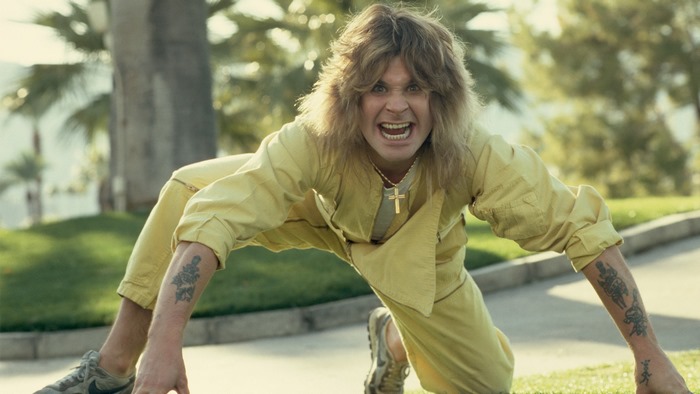 Ozzy Osbourne in yellow jumpsuit