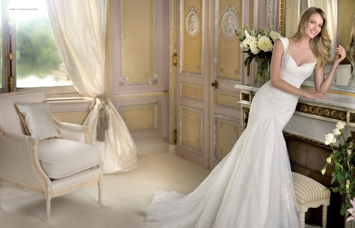 Lindsay Ellingson in a wedding dress