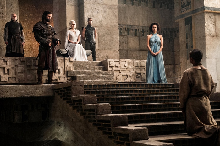 Grey Worm and Daenerys Targaryen in Meereen