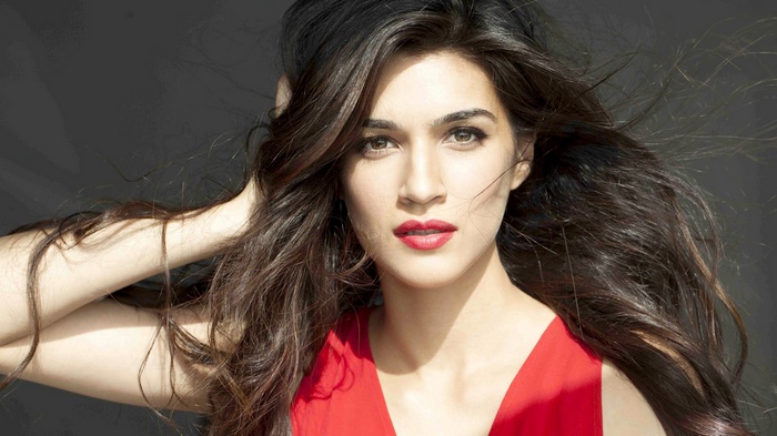 Kriti Sanon in a red dress