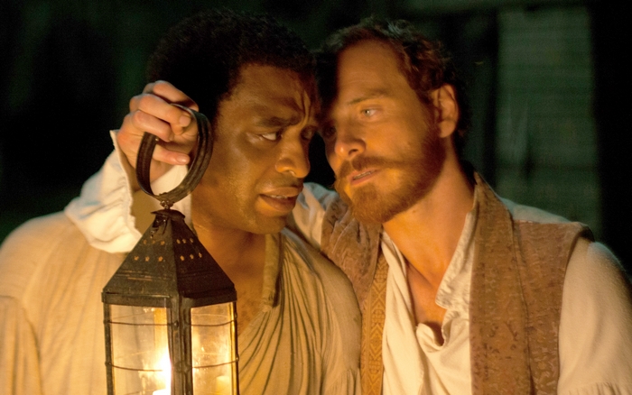 Chiwetel Ejiofor and Michael Fassbender in 12 Years a Slave